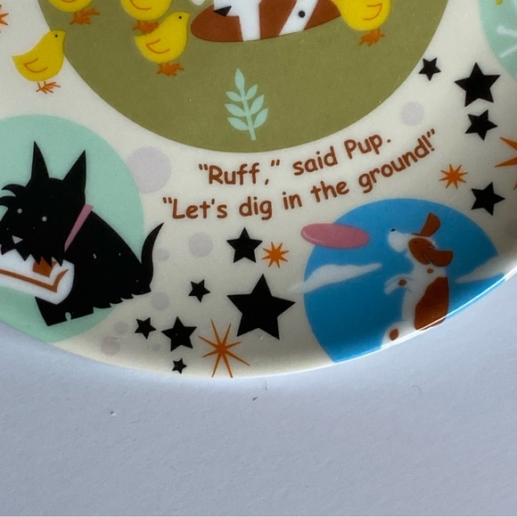 Childrens Baby Dish Set Dog Ceramic 3 Piece Cup Bowl Plate The Piggy Story Puppy - Picture 14 of 16